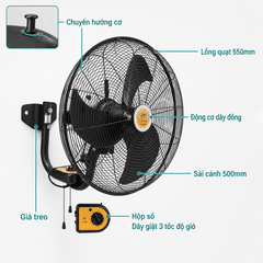 Quạt Treo Công Nghiệp LIFAN T-20CN 130W Cánh 50cm