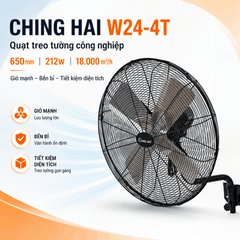 Quạt Treo Tường Ching Hai W24-4T 650mm 212W Chính Hãng
