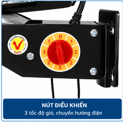 Quạt Treo Tường LIFAN T-18CH 65W – 5 Cánh 45cm, Chuyển Hướng Điện