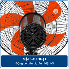 Quạt Treo Tường LIFAN T-18CH 65W – 5 Cánh 45cm, Chuyển Hướng Điện