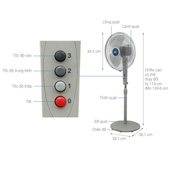 Quạt đứng AC 55W ASF05A163