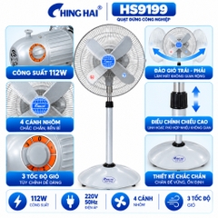 Quạt Đứng Công Nghiệp CHING HAI HS9199 112W – 4 Cánh Nhôm 45cm