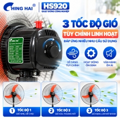 Quạt Đứng Công Nghiệp CHING HAI HS920 105W – 3 Cánh 50cm