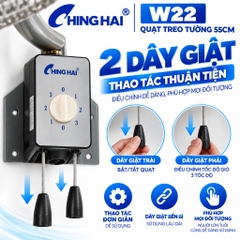 Quạt Treo Tường Công Nghiệp CHING HAI W22 155W – 5 Cánh Nhôm 55cm