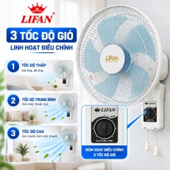 Quạt Treo Tường LIFAN T-N2 45W – Cánh 40cm, Gió Mạnh