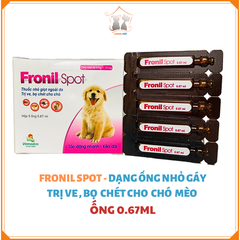 Fronil Spot - Thuốc nhỏ ngoài da, trị bọ chét cho chó dạng ống - 0,67ml