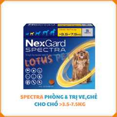 NexGard Spectra - Thuốc phòng trị ve, xổ giun cho chó >3.5-7.5KG