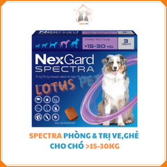 NexGard Spectra - Thuốc phòng trị ve, xổ giun cho chó >15-30KG
