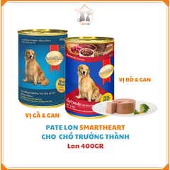 Pate lon Smartheart cho chó trưởng thành - 400gr