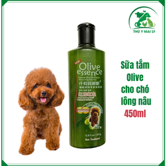Sữa tắm Olive cho chó mèo - 450ML (Chó lông trắng/Chó lông nâu/Trị ve rận/Dưỡng lông chó/Dưỡng lông mèo)