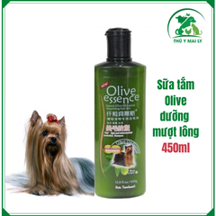 Sữa tắm Olive cho chó mèo - 450ML (Chó lông trắng/Chó lông nâu/Trị ve rận/Dưỡng lông chó/Dưỡng lông mèo)