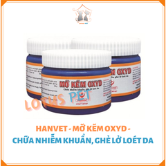 Mỡ kẽm Oxyd - Lọ 100gr - ghẻ ngứa, viêm nhiễm ngoài da chó mèo, gia súc