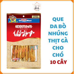 Que da bò nhúng thịt gà Doggyman cho chó - 10 cây