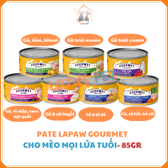 Pate laPaw Gourmet cho mèo mọi lứa tuổi - Lon 85G