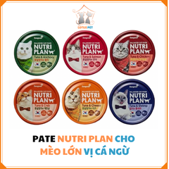 Pate cá ngừ đóng hộp Nutri Plan cho mèo - 160GR
