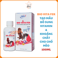 Bio Vita Fer - bổ sung vitamin và khoáng, hỗ trợ tạo máu, hồng cầu cho chó mèo - 20ML