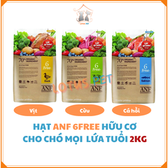 Hạt mềm ANF Hàn Quốc - 6FREE - Cho chó mọi lứa tuổi - 2KG