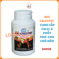 Bio Canxi Pet Cung cấp calci và phospho cho thú cưng  - Lọ 30 Viên