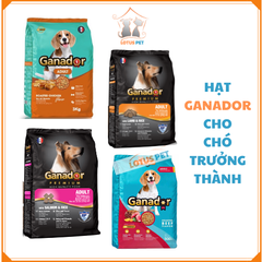 Hạt Ganador cho chó trưởng thành (Vị gà nướng/ Cừu gạo/ Cá hồi gạo)