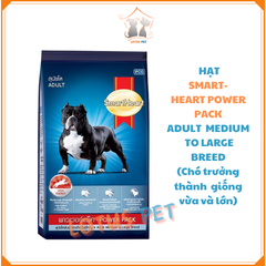 Hạt Smartheart Power Pack cho chó vận động - Chó trưởng thành giống lớn ( Adult Medium Large Breed) - 1kg | 3kg | 20kg