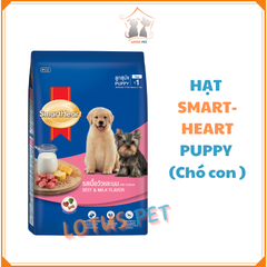 Hạt Smartheart Puppy cho chó con - Vị Bò & Sữa - 400gr/1.3kg/3kg/8kg