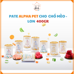 Pate Alpha Pet cho chó mèo - lon 400GR