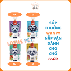 Súp thưởng wanpy nắp vặn dành cho chó - 85GR