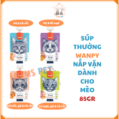 Súp thưởng wanpy nắp vặn dành cho mèo - 85GR
