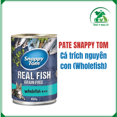 Pate Snappy Tom Real Fish/Meat cho mèo - lon 400gr