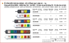 Ổ Cắm Kéo Dài Đa Năng Có Cổng Sạc USB LiOA 6D32NUSB