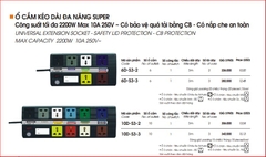Ổ Cắm Kéo Dài Đa Năng Super LiOA 10D-S3-3