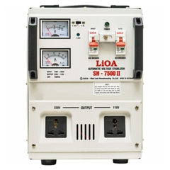 Ổn Áp LiOA 7.5Kva 1 Pha SH 7500 (150-250v) NEW 2020 - Đồng hồ điện tử