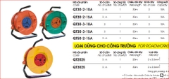 Ổ cắm kéo dài Lioa quay tay kiểu Rulo QT50-2-15A