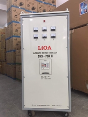 Ổn Áp LiOA 3 Pha SH3 75KII (260-430v) - New 2020 đồng hồ điện tử