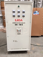 Ổn Áp LiOA 3 Pha SH3 75KII (260-430v) - New 2020 đồng hồ điện tử