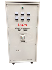 Ổn Áp LiOA 3 Pha SH3 75KII (260-430v) - New 2020 đồng hồ điện tử