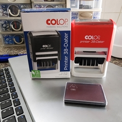 Hộp dấu chữ nhật Dater (DD-MM-YYYY) 33*56mm Printer P38Colop