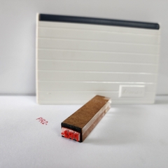 Con dấu chấm mực cán mica 15*60mm + mặt dấu: 12*5mm