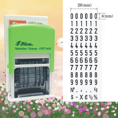 Hộp dấu 6 số 4mm dater Pet409