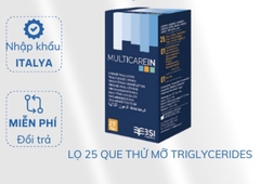 Que thử mỡ Triglycerides- Multicarein 25 que