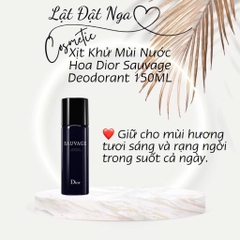 Xịt Khử Mùi Nước Hoa Dior Sauvage Deodorant 150ML