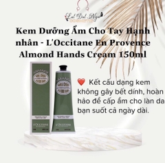 Kem Dưỡng Ẩm Cho Tay Hạnh nhân -  LOccitane En Provence Almond Hands Cream 150ml