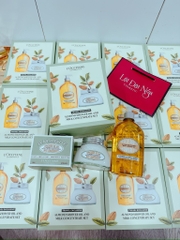 Sét Quà - Sét Dưỡng LOCCITANE : Hũ Hạnh Nhân 200ml + Sữa Tắm Hạnh Nhân 500ml