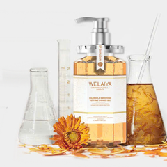 Sữa Tắm Weilaiya : Hoa Cúc + Hộp Quà có rơm + Bông Tắm