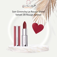 Son Givenchy Le Rouge Sheer Velvet ( Vỏ Nhung Hồng )