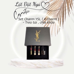 Sét Charm YSL ( 4 Charm ) - Treo túi , chìa khóa