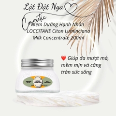 Kem Dưỡng Hạnh Nhân LOCCITANE Citron Luminciana Milk Concentrate 200ml