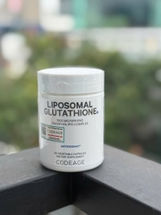 Viên Uống Hỗ Trợ Trắng Da CodeAge Liposomal Glutathione 60 viên - Codeage Authorized, Mờ Thâm Nám, Da Sáng Khỏe