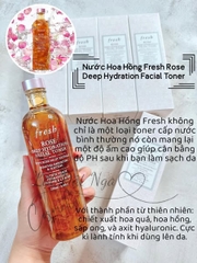 Nước Hoa Hồng Fresh Rose Deep Hydration Facial Toner 250ml