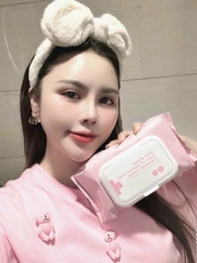 Khăn Ướt Tẩy Trang Sena Demar Make-Up Remove Deep Cleansing Tissue 45 Miếng